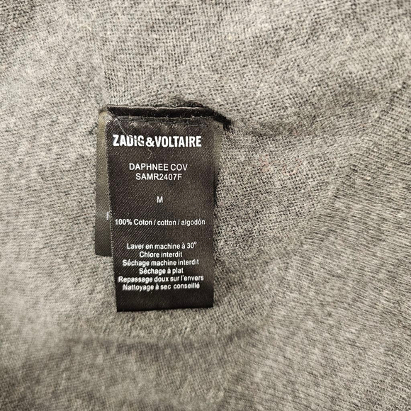 Women's Zadig & Voltaire Cardigan Size M Gray - Picture 10 of 10